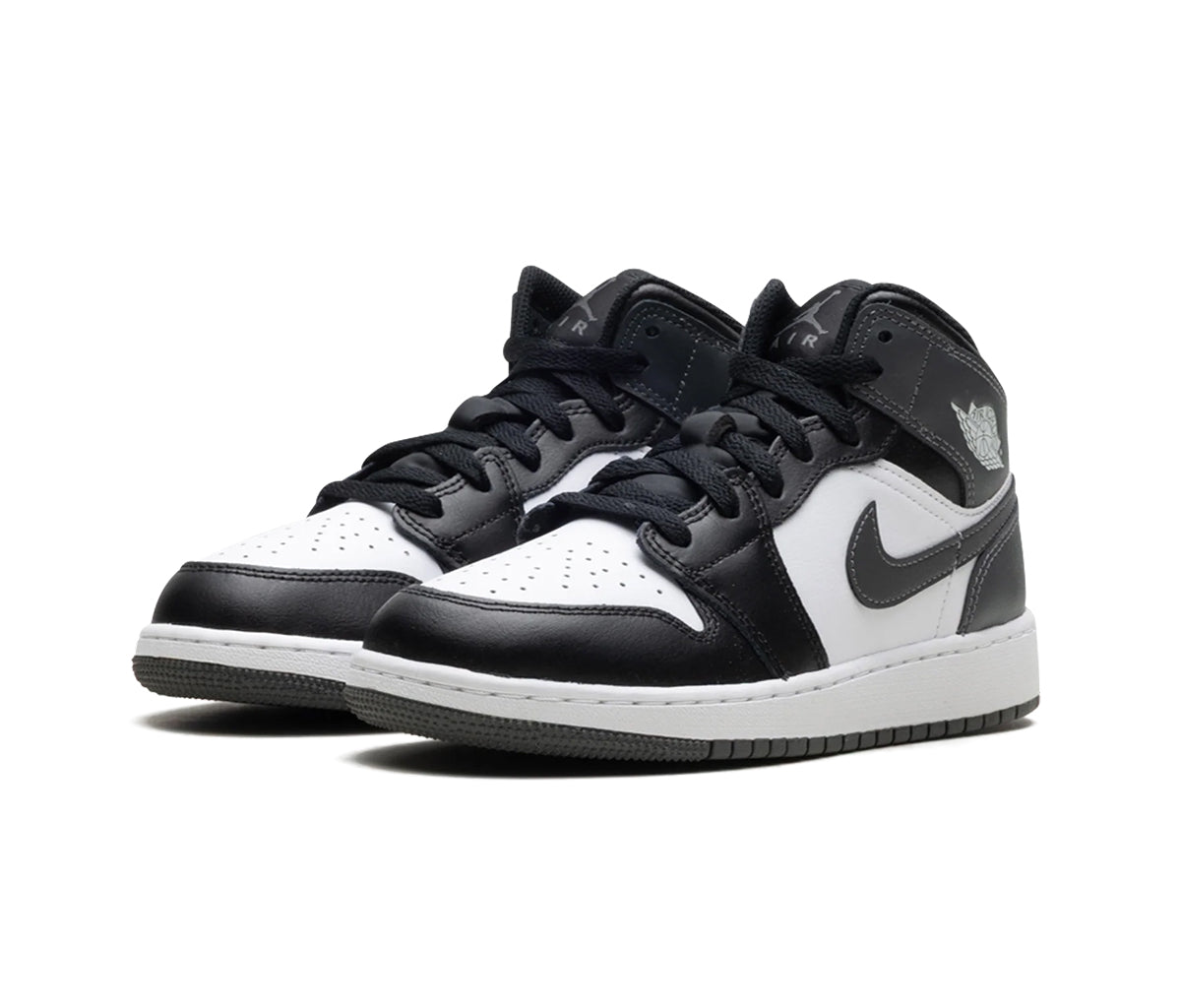 Air Jordan 1 Mid Black White Iron Grey (GS) – Section Store