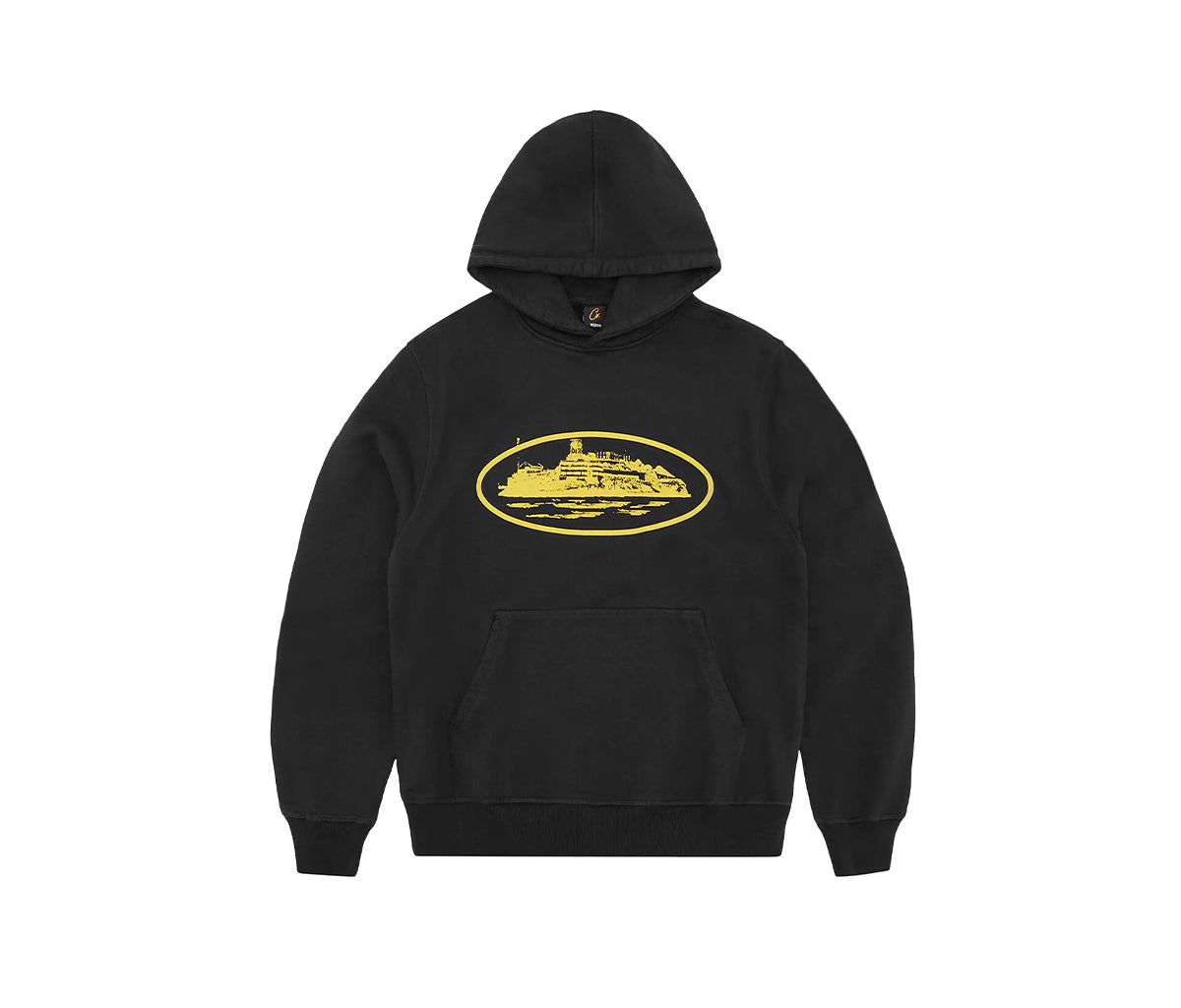 Corteiz Alcatraz Hoodie V2 Black Yellow – Section Store