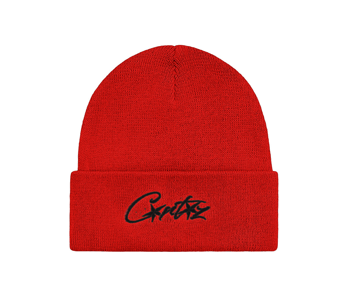 Corteiz Folded Allstarz Beanie Red – Section Store