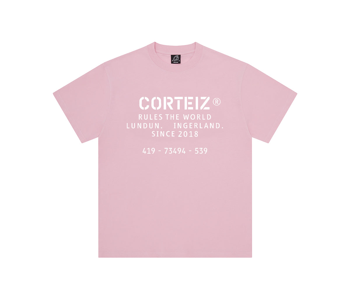Corteiz OG Stencil Tee Pink – Section Store
