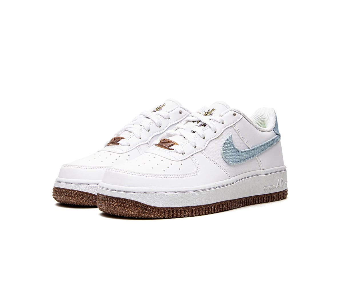 Nike Air Force Low Indigo Canvas Cork White – Section Store