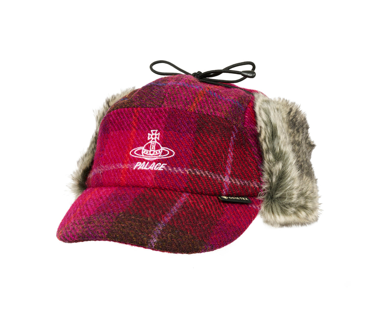 Palace Vivienne Westwood GORE-TEX Shooting Cap Plaid Pink
