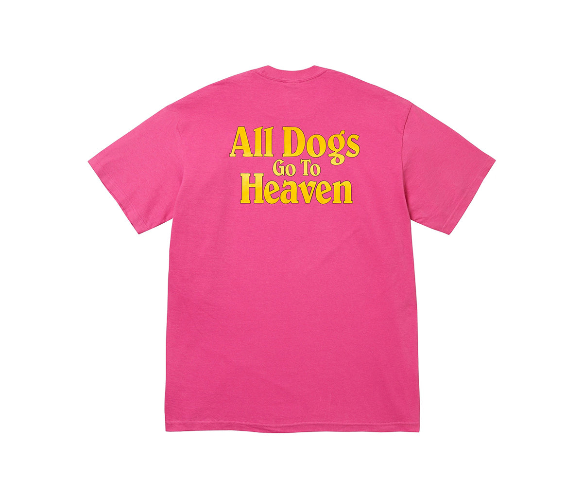 Supreme All Dogs Go To Heaven Tee Fuchsia – Section Store