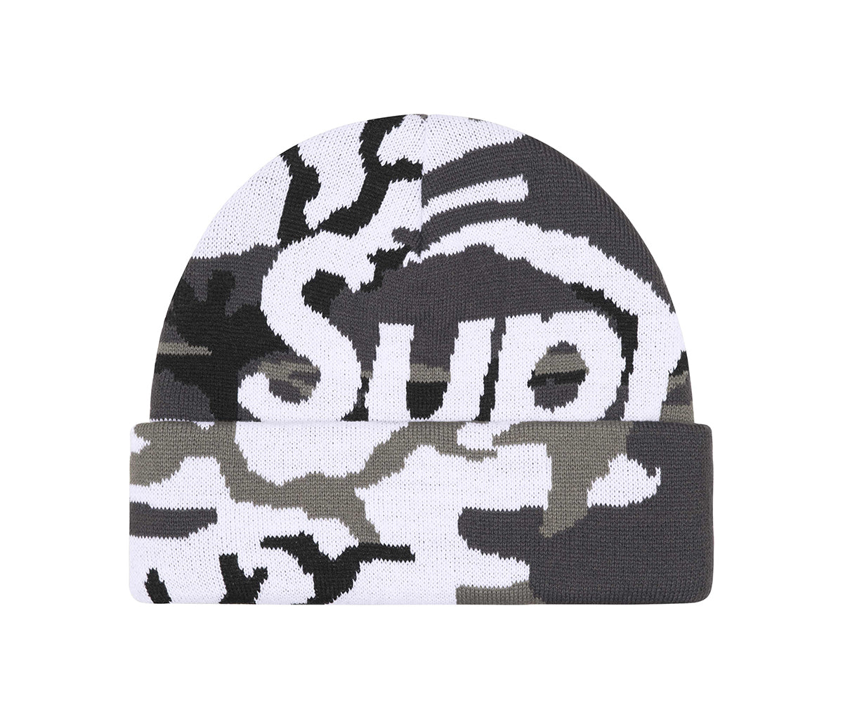 帽子 supreme big logo beanie 25fw Supreme Big Logo Beanie Snow Camo (2025) – Section Store