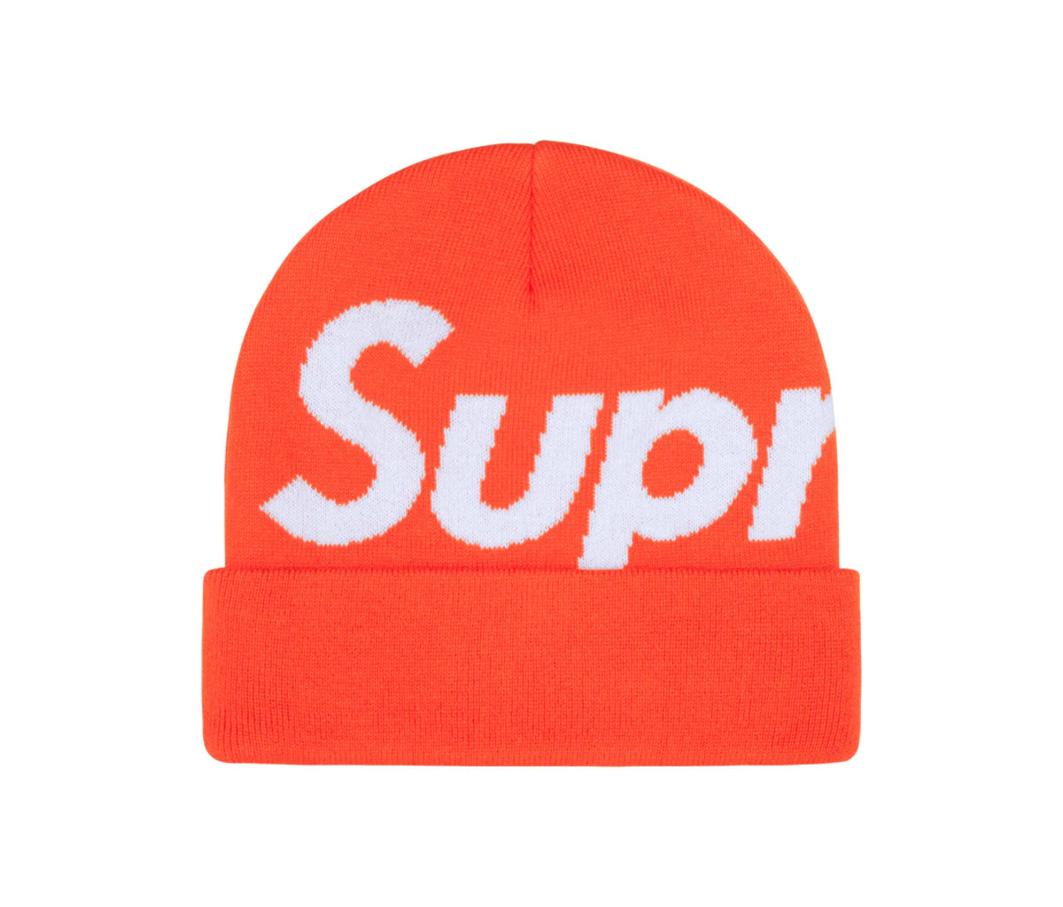 Supreme Big Logo Beanie Orange – Section Store