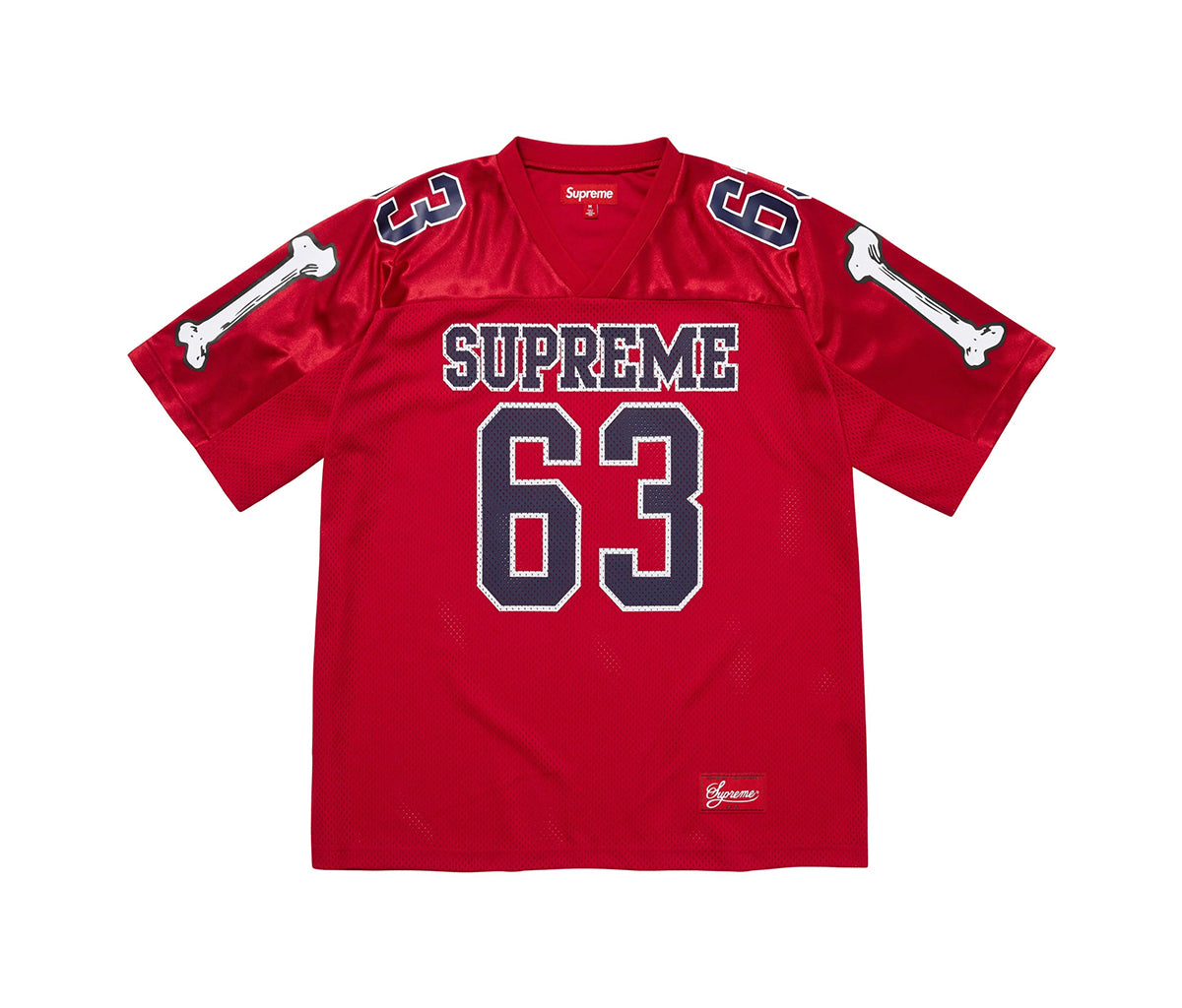 Supreme Bones Football Jersey 63 Sサイズ Supreme Bones Football Jersey Red – Section Store