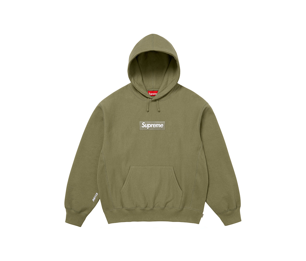 Supreme Box Logo Hooded Sweatshirt Light Olive (2025) – Section Store
