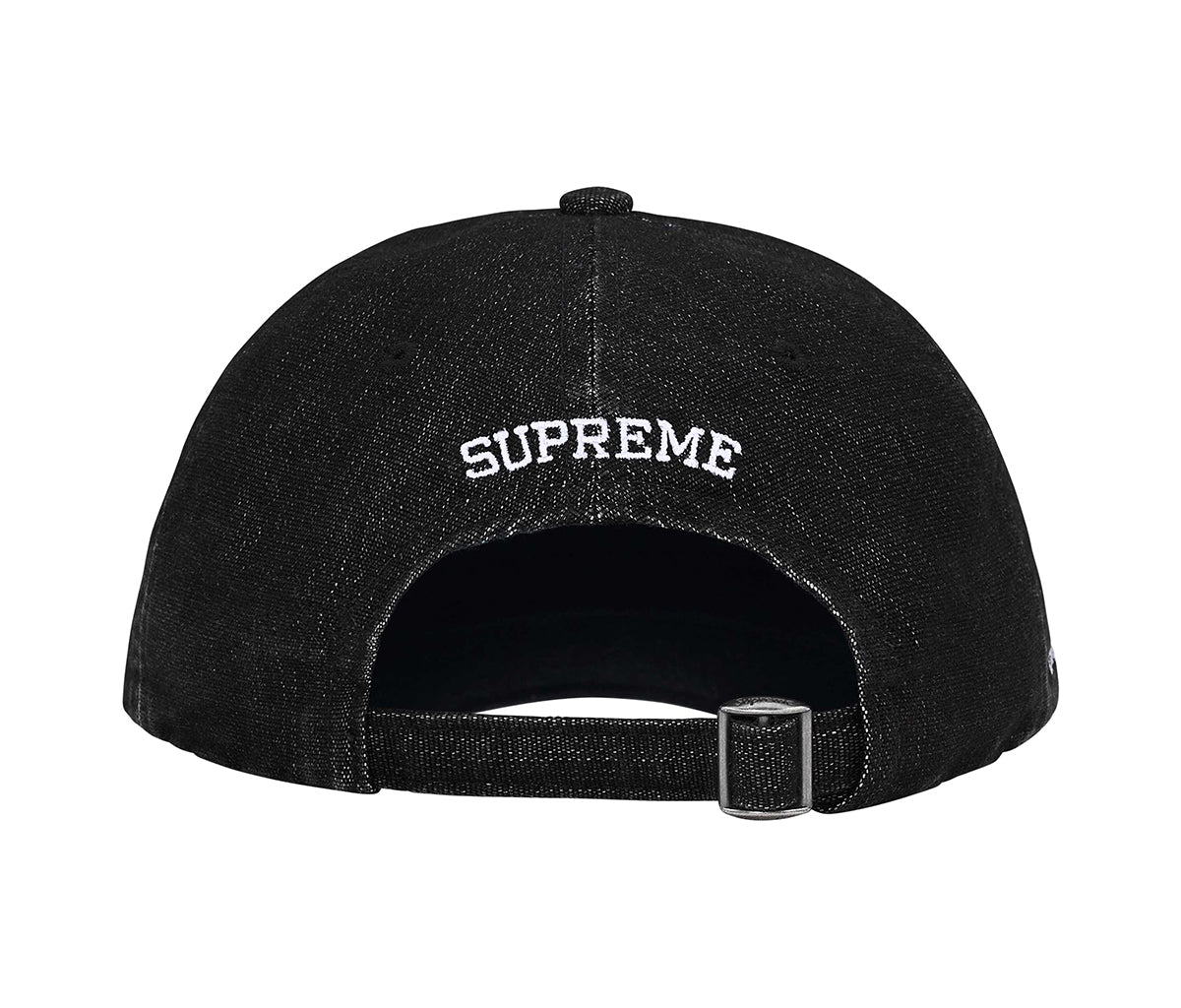 Supreme Cordura Denim S Logo 6 Panel Black – Section Store