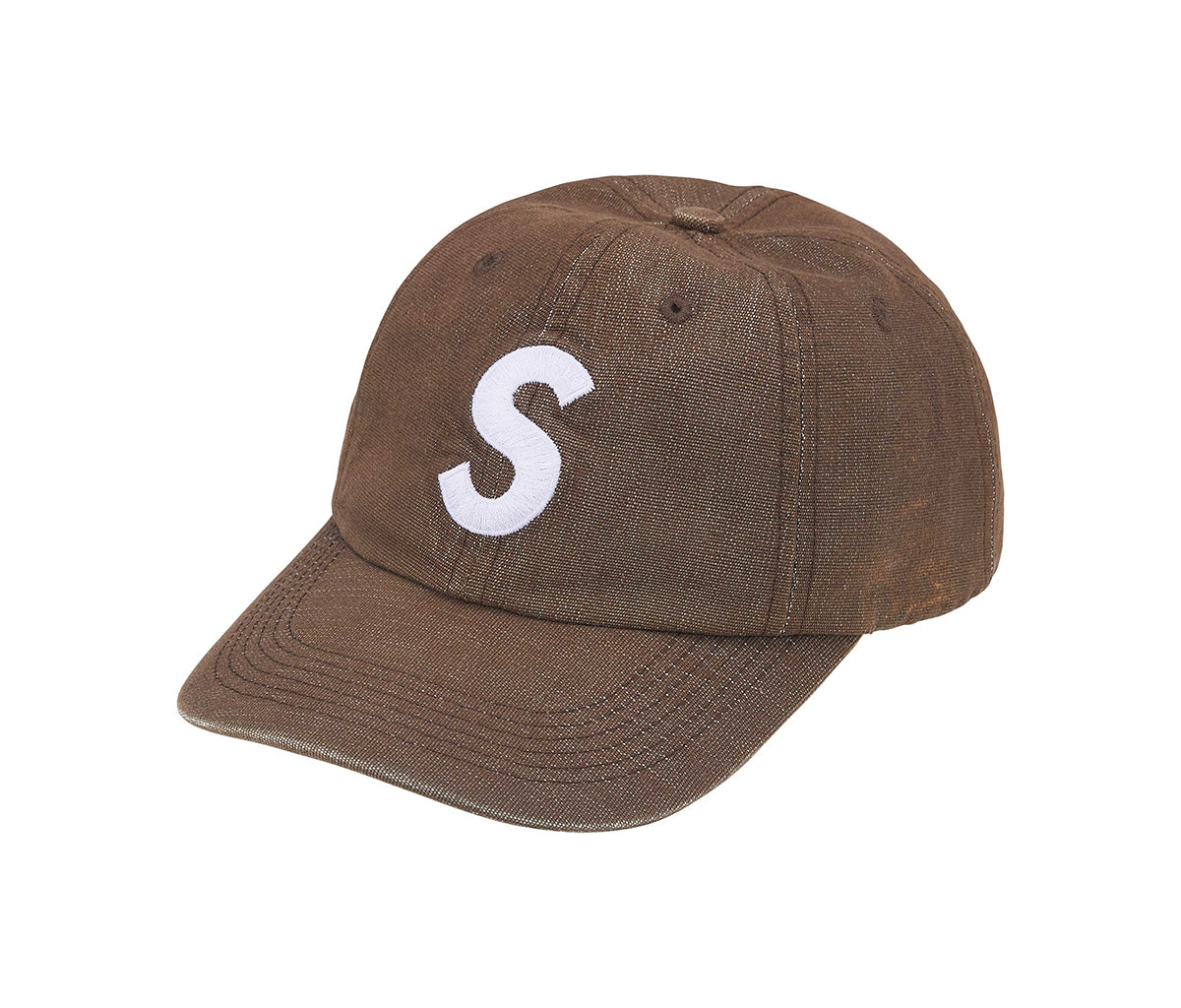 Supreme Cordura Denim S Logo 6 Panel Brown – Section Store