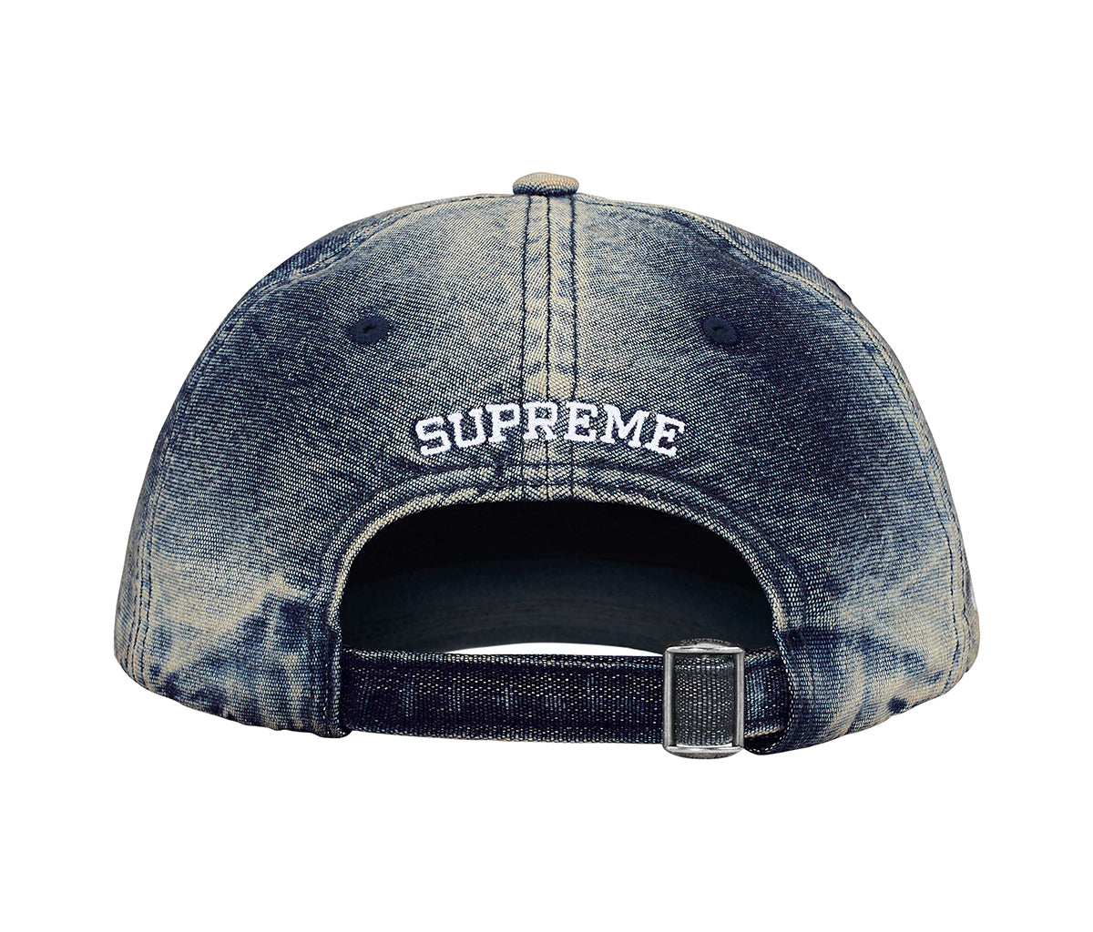 Supreme Cordura Denim S Logo 6 Panel Bleached Indigo – Section Store