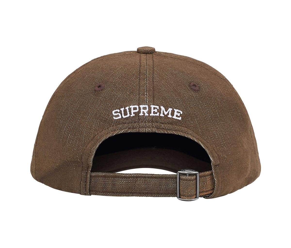 Supreme Cordura Denim S Logo 6 Panel Brown – Section Store