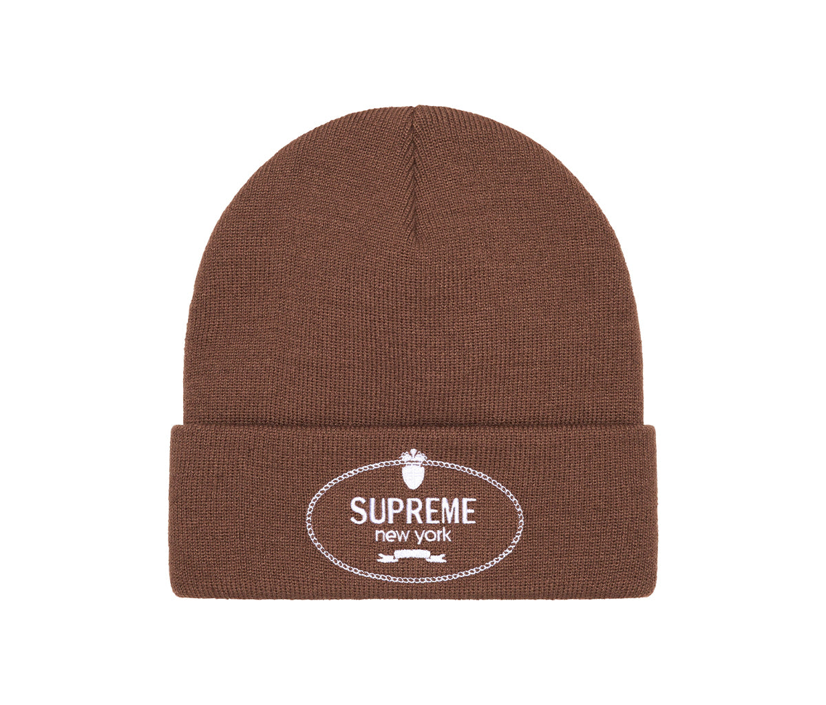 Supreme Crest Beanie Brown – Section Store