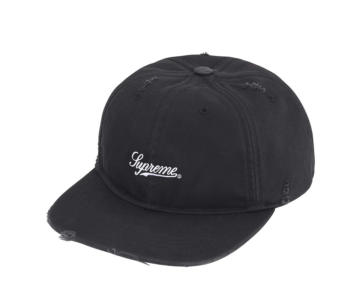 Supreme Distressed Script 6-Panel Black – Section Store