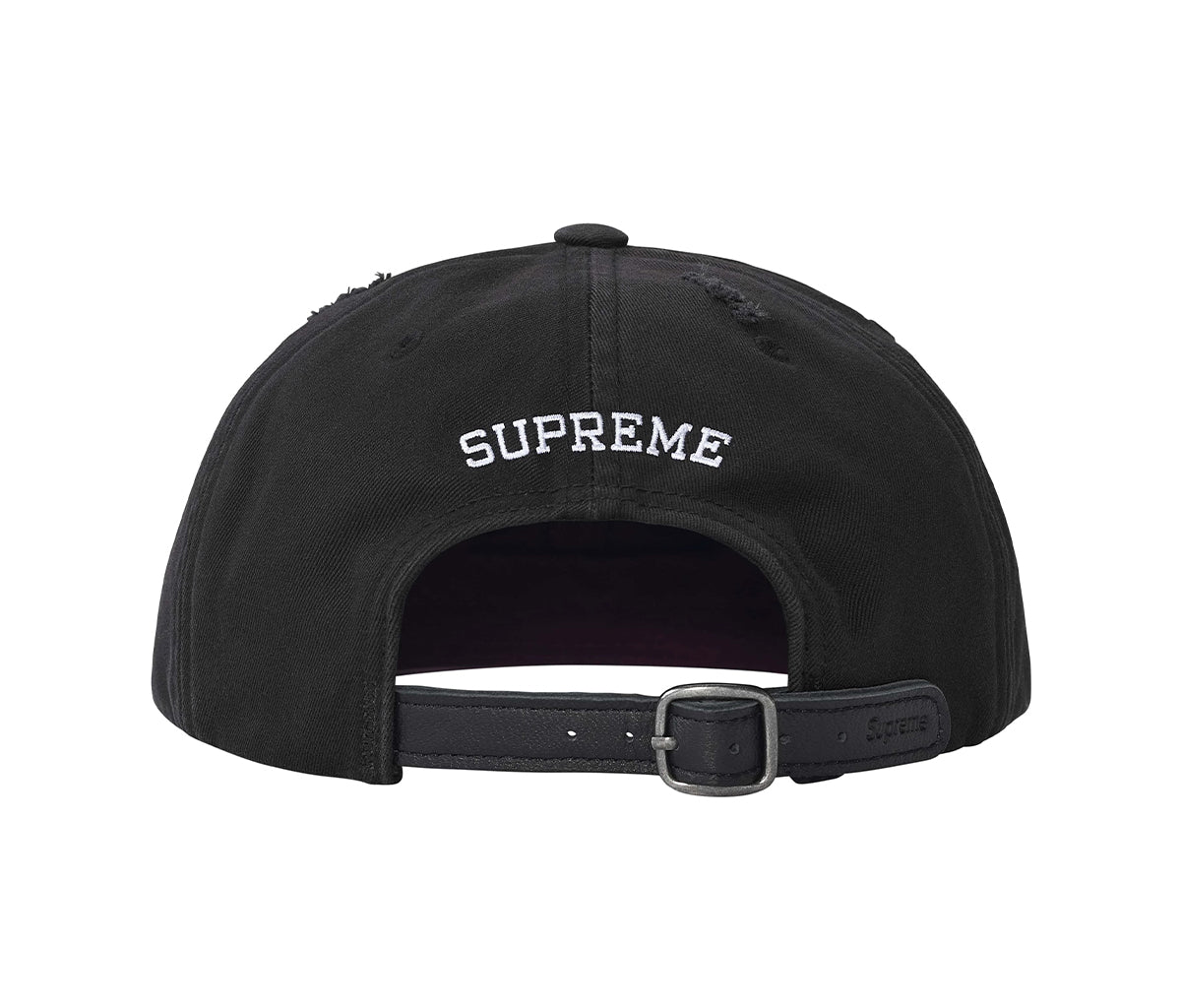Supreme Distressed Script 6-Panel Black – Section Store