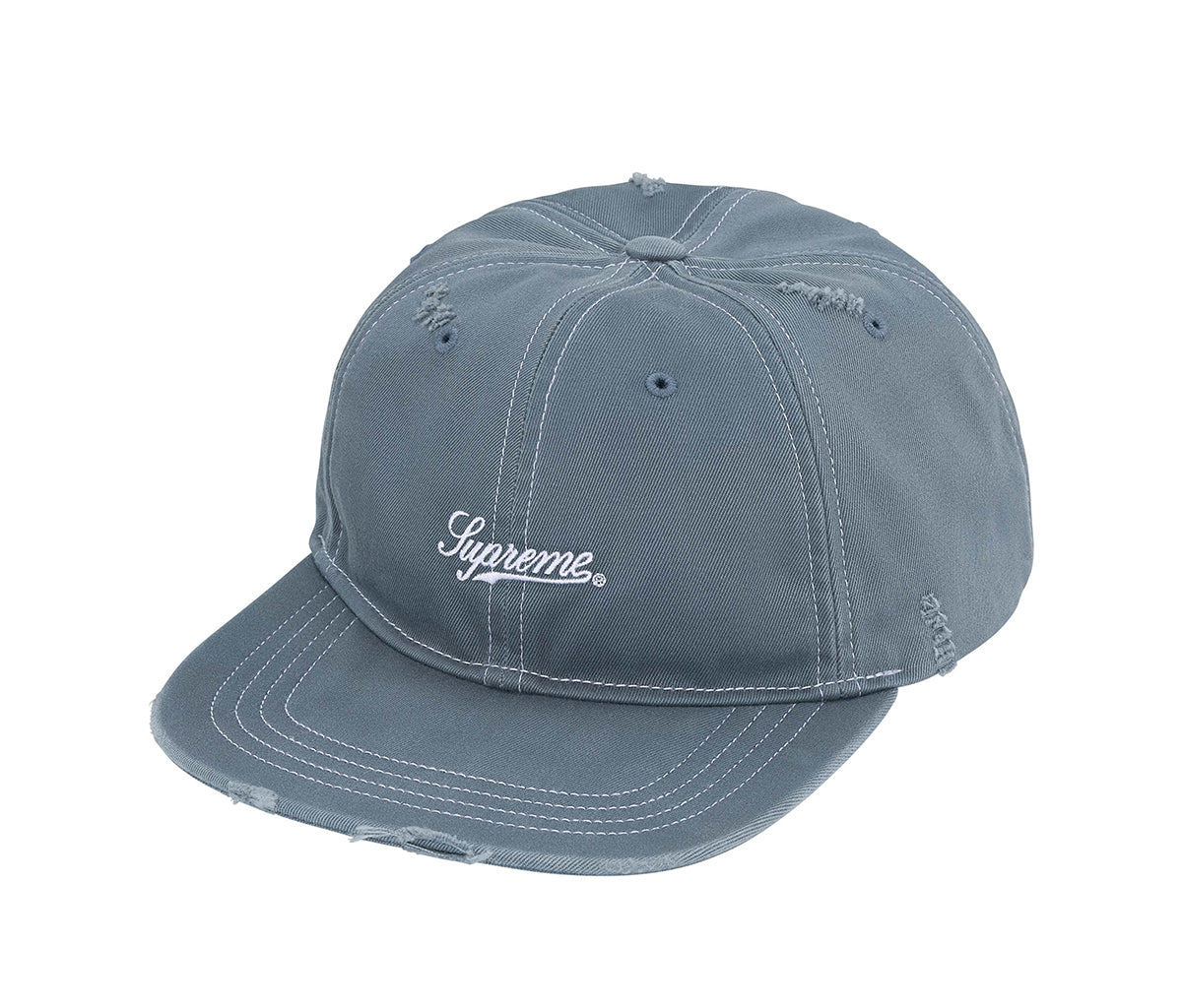 Supreme Distressed Script 6-Panel Slate – Section Store