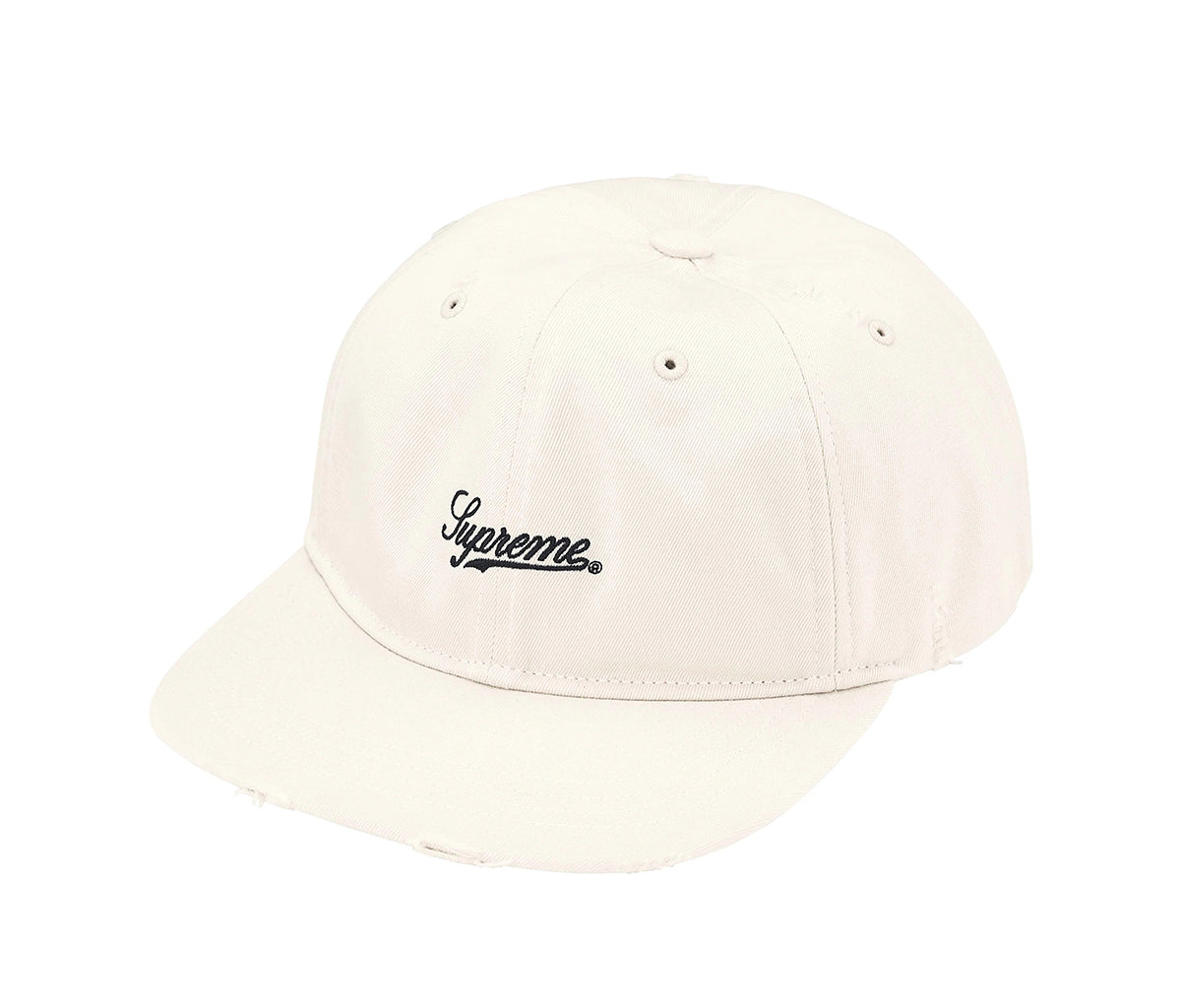 Supreme Distressed Script 6-Panel Stone – Section Store
