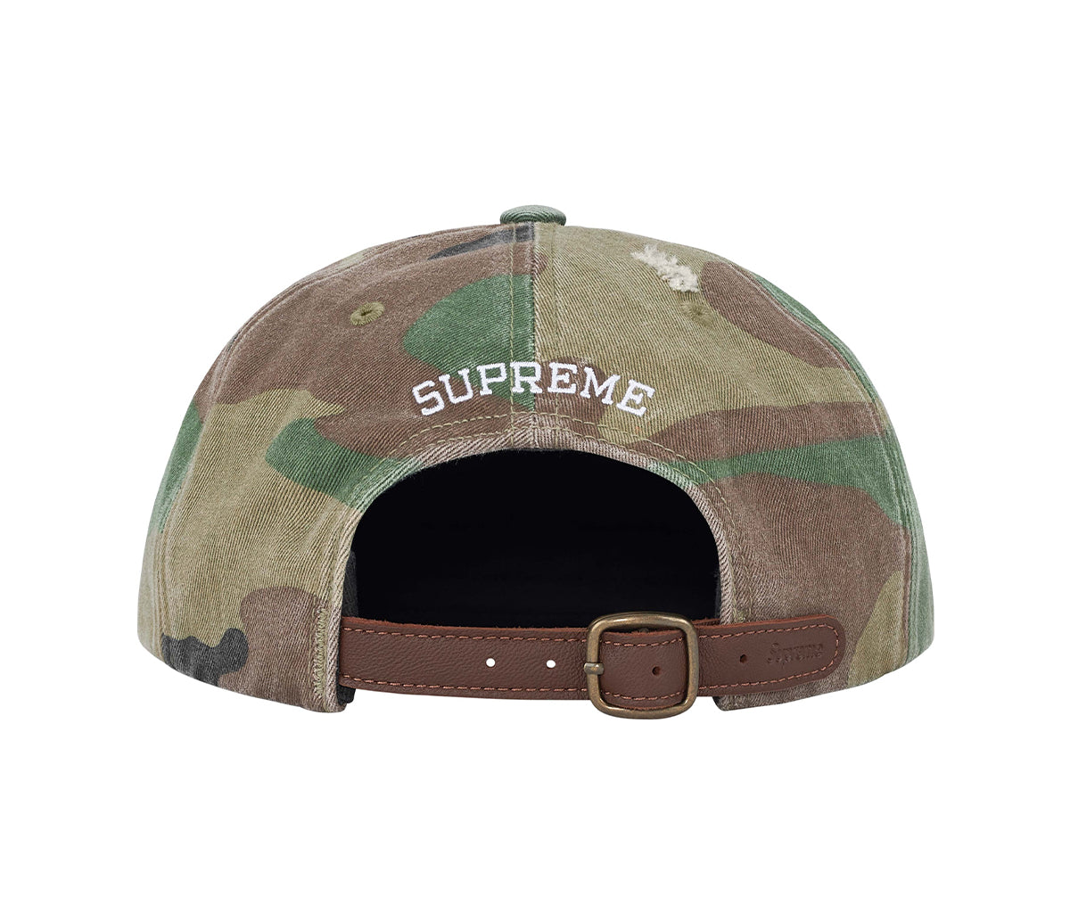 Supreme Distressed Script 6-Panel Woodland Camo – Section Store