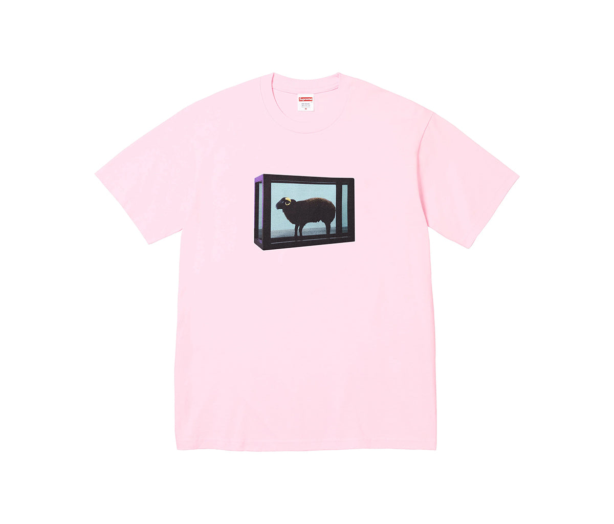 トップス Supreme Damien Hirst Tee Pink Supreme Damien Hirst Tee Light Pink – Section Store