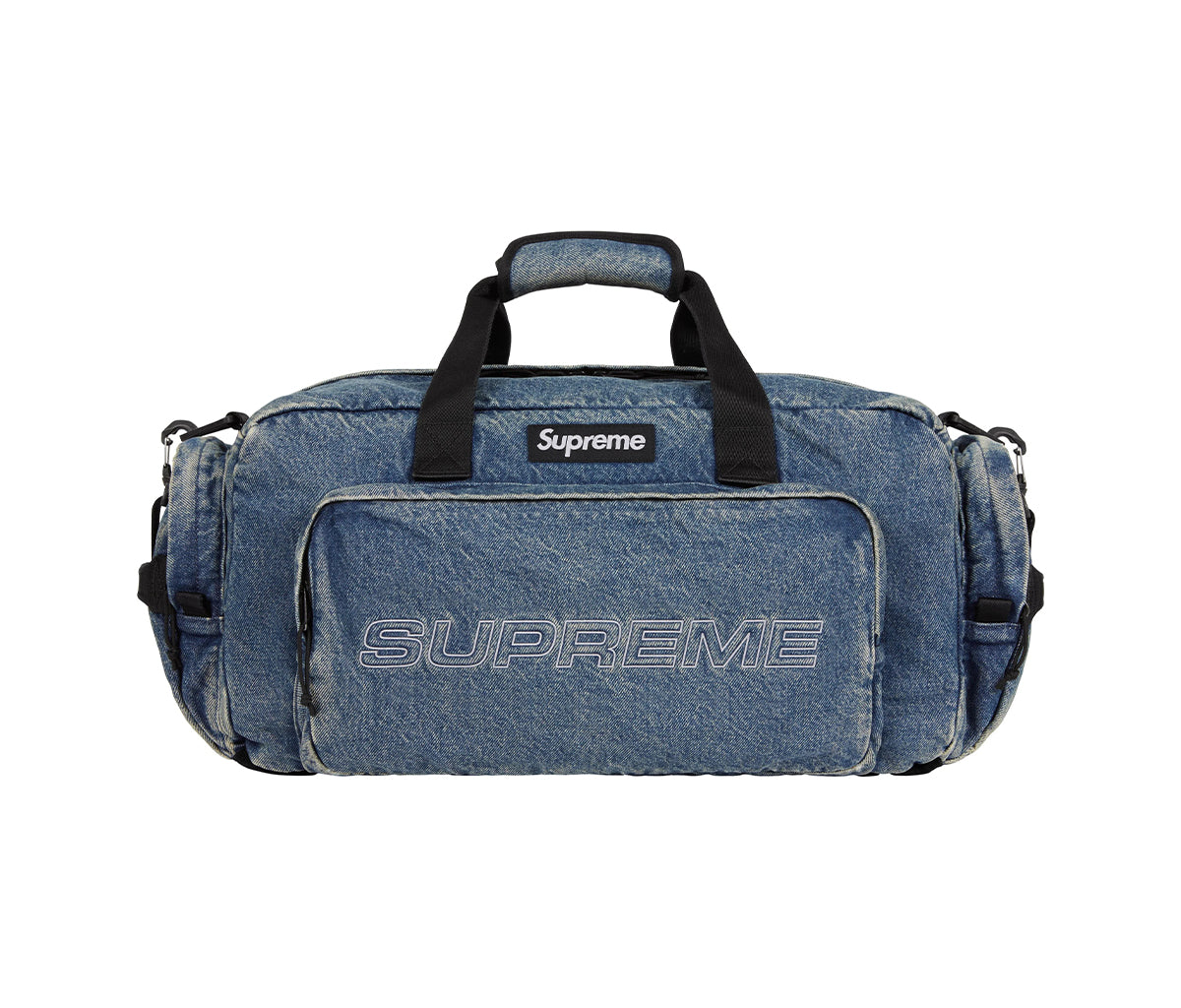 【新商品】Supreme Denim Duffle Bag Supreme Denim Duffle Bag Washed Indigo – Section Store