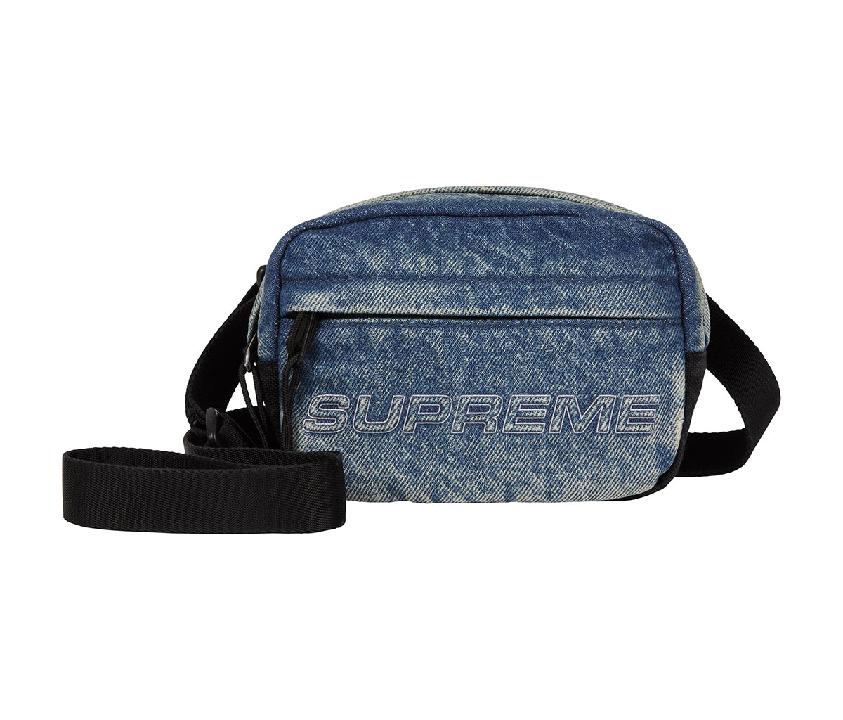 特価　Supreme Denim Mini Shoulder Bag 7076T Supreme Denim Mini Shoulder Bag Washed Indigo – Section Store