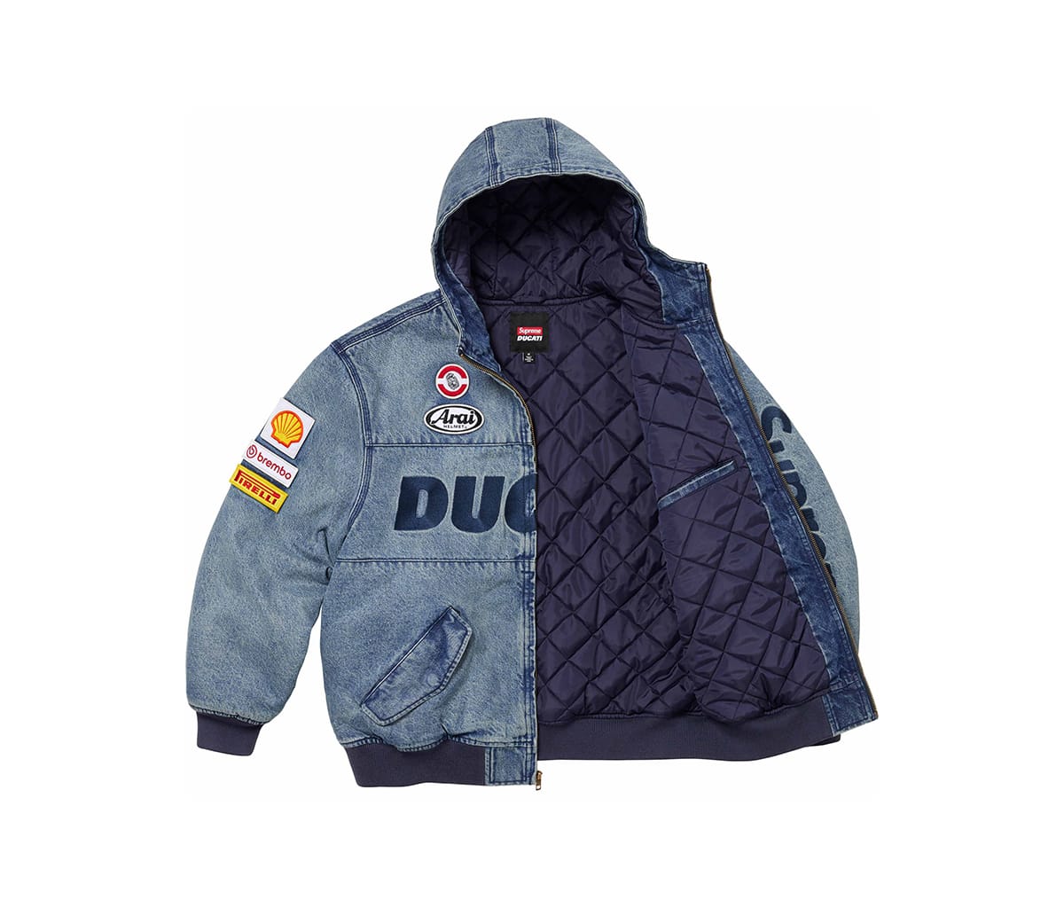 Supreme Ducati Hooded Work Jacket Denim – Section Store
