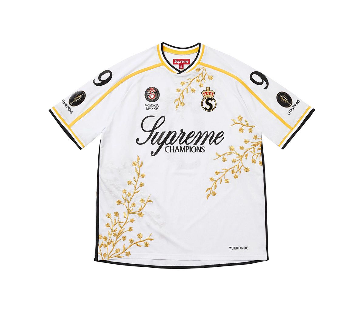 ウェア Supreme Floral Soccer Jersey Supreme Floral Soccer Jersey White – Section Store
