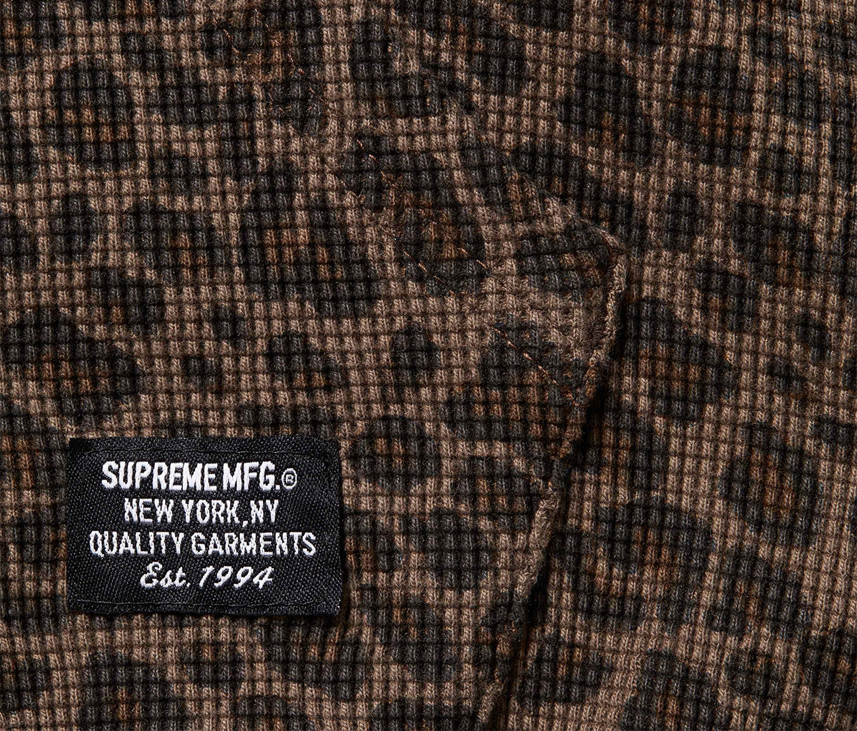 Supreme Hooded Zip Up Thermal Leopard – Section Store