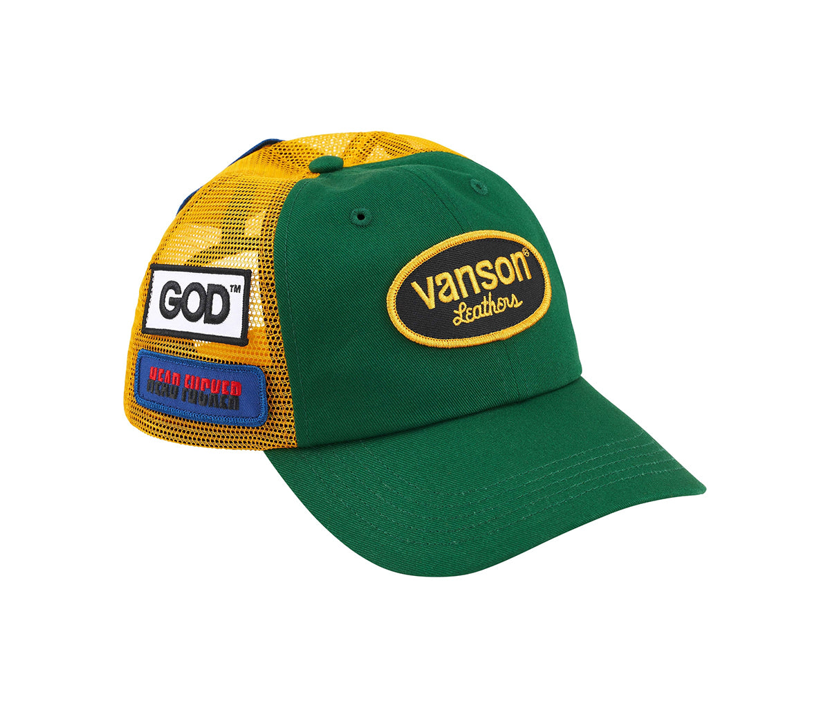 Supreme Hysteric Glamor Vanson Leather Mesh Back 6-Panel Green 