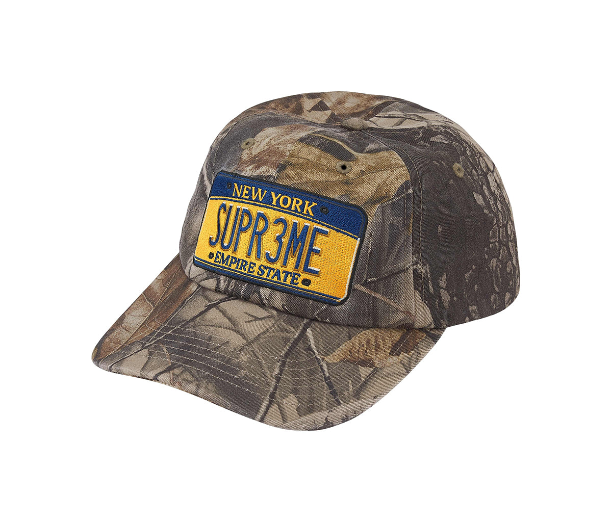 Supreme License Plate 6-Panel Realtree Hardwoods Camo – Section Store