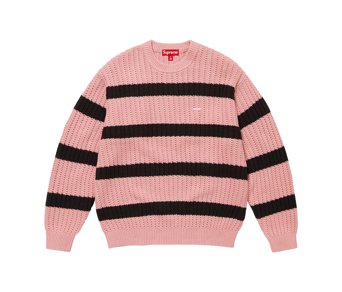 トップス Supreme Loose Gauge Small Box Sweater Supreme Loose Gauge Stripe Small Box Sweater Pink – Section Store