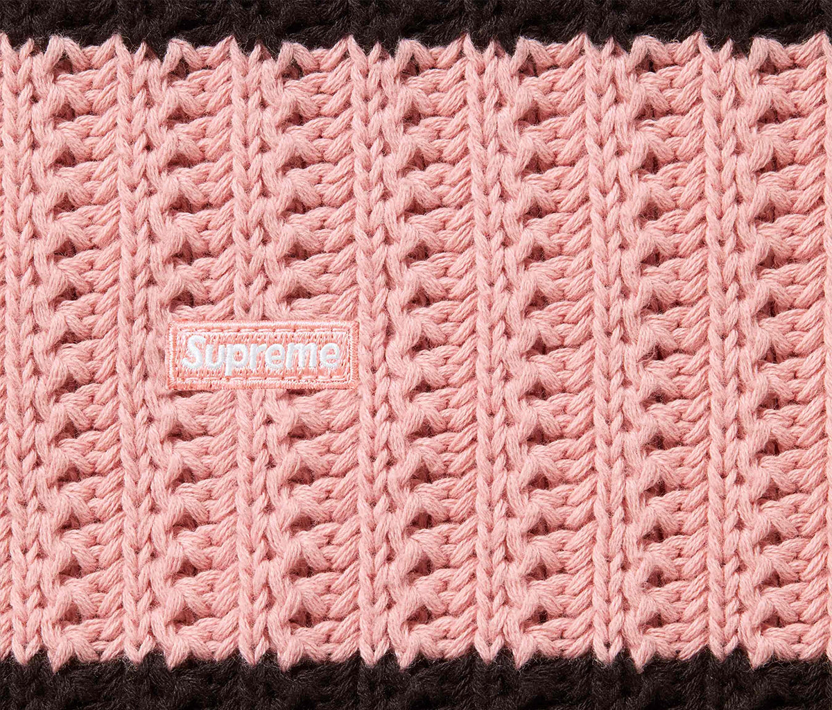 Supreme Loose Gauge Stripe Small Box Sweater Pink – Section Store