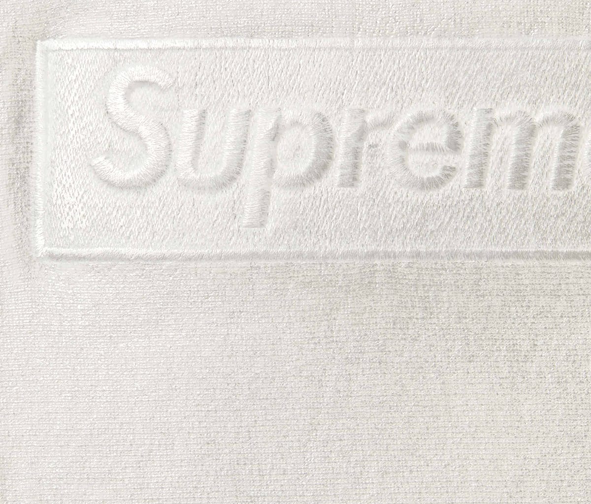 Supreme MM6 Maison Margiela Foil Box Logo Hooded Sweatshirt White 