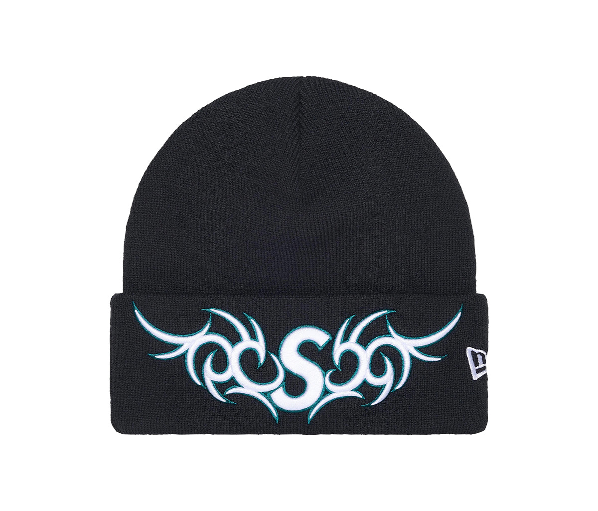 Supreme New Era Tribal S Logo Beanie Navy – Section Store