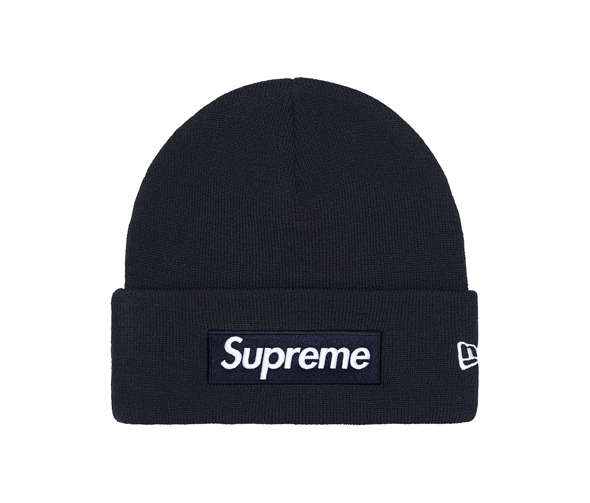 Supreme New Era® Box Logo Beanie (2025) Navy – Section Store