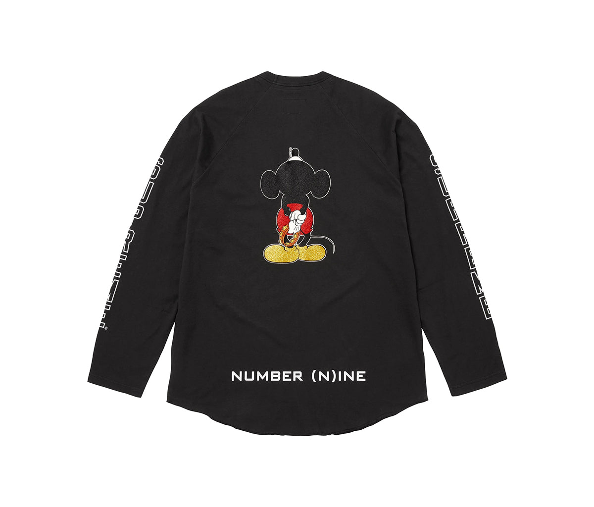 Supreme Number (N)ine Mickey Mouse Raglan L/S Top Black – Section