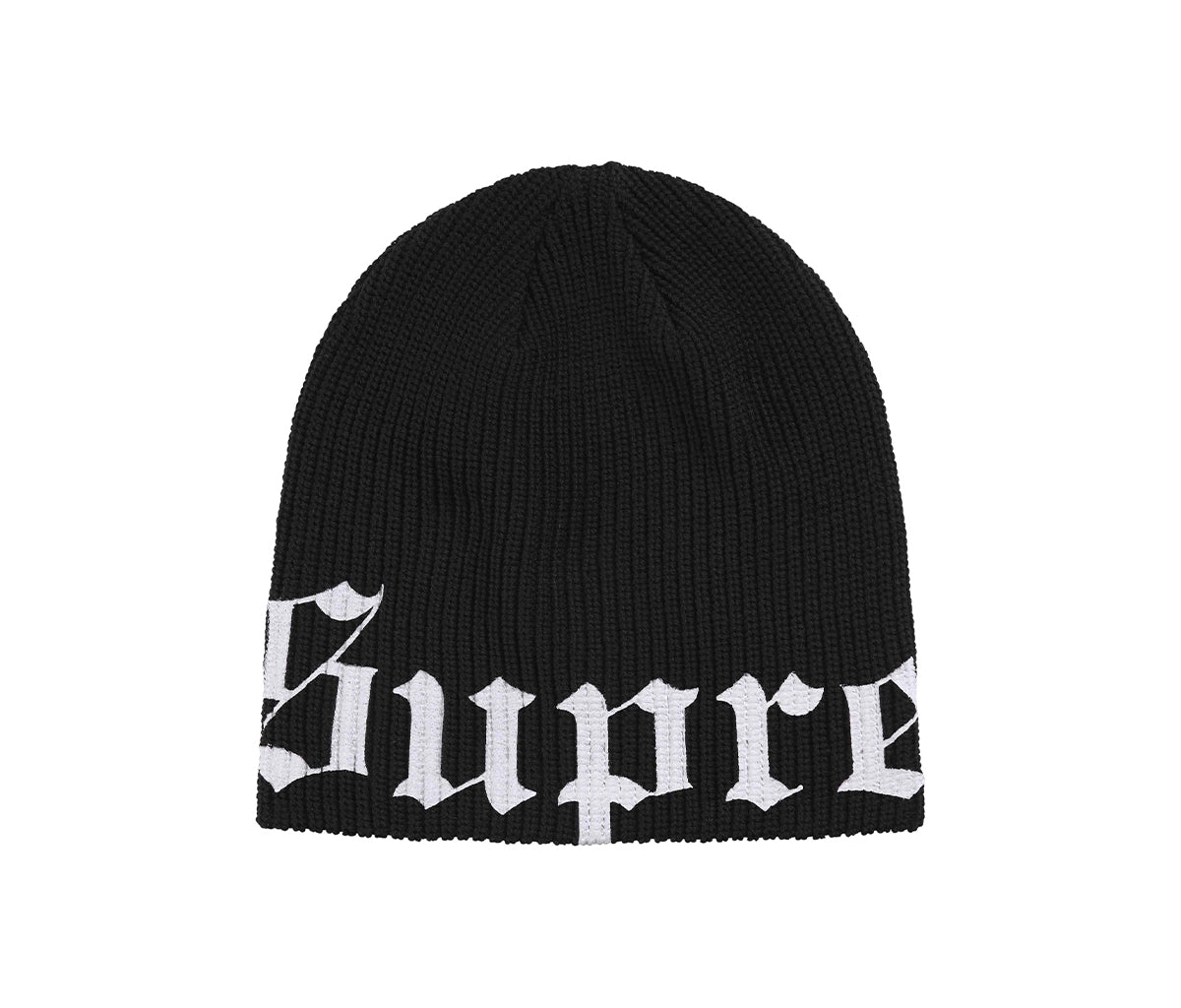 帽子 Supreme Old English Printed Beanie Black Supreme Old English Printed Beanie Black – Section Store