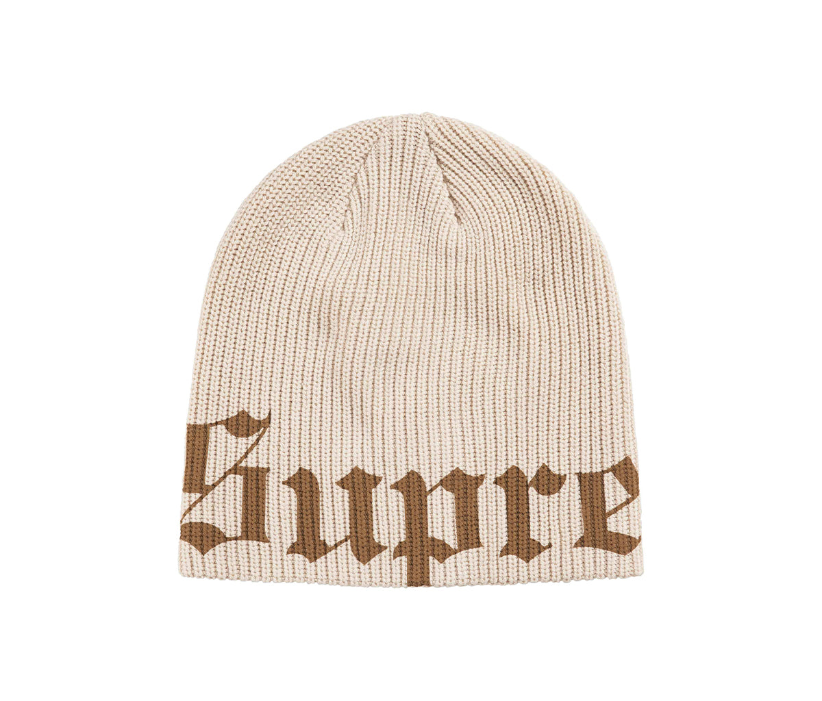 帽子 Supreme Old English Printed Beanie Stone Supreme Old English Printed Beanie Stone – Section Store