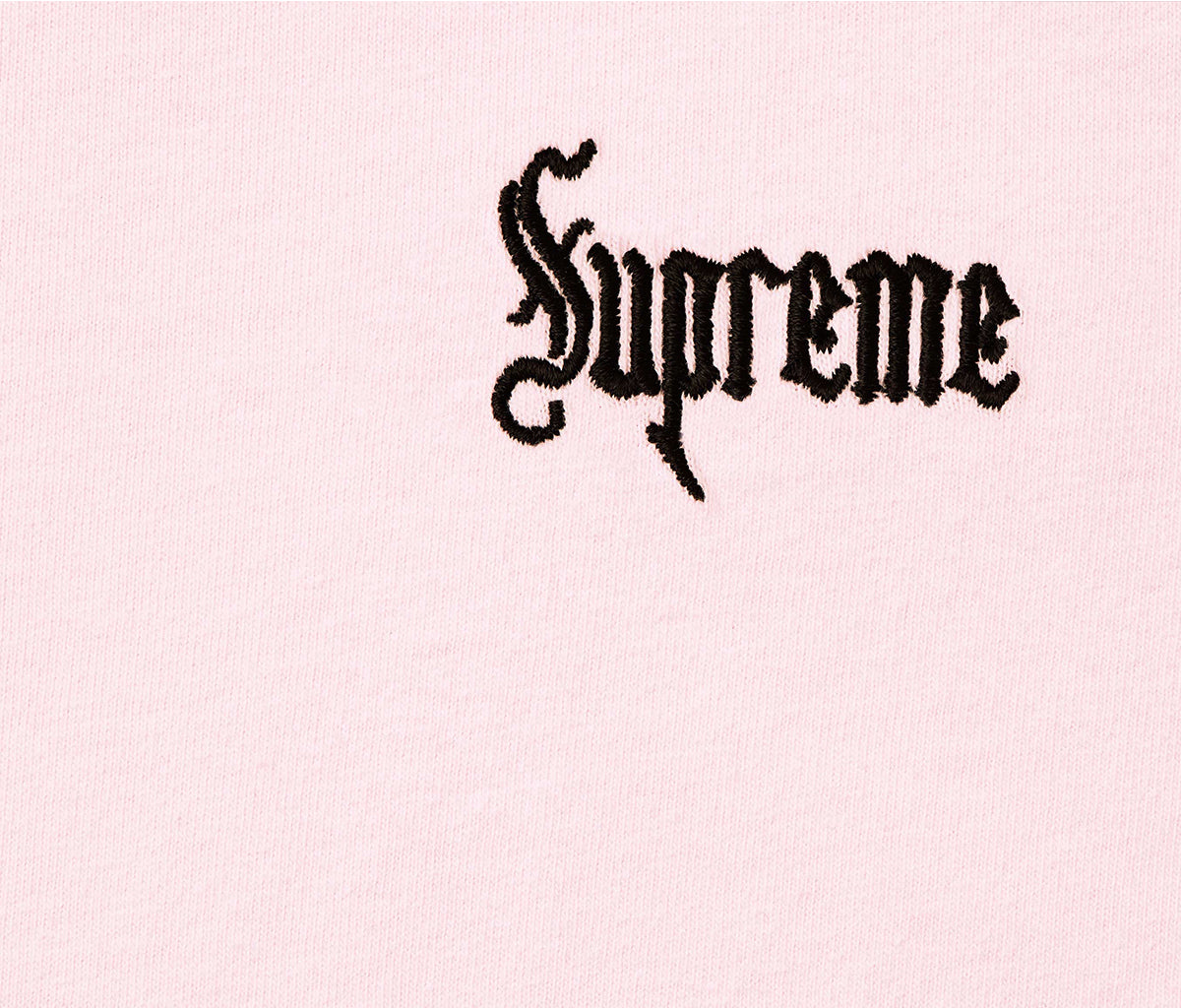 Supreme Old English Tee Light Pink – Section Store