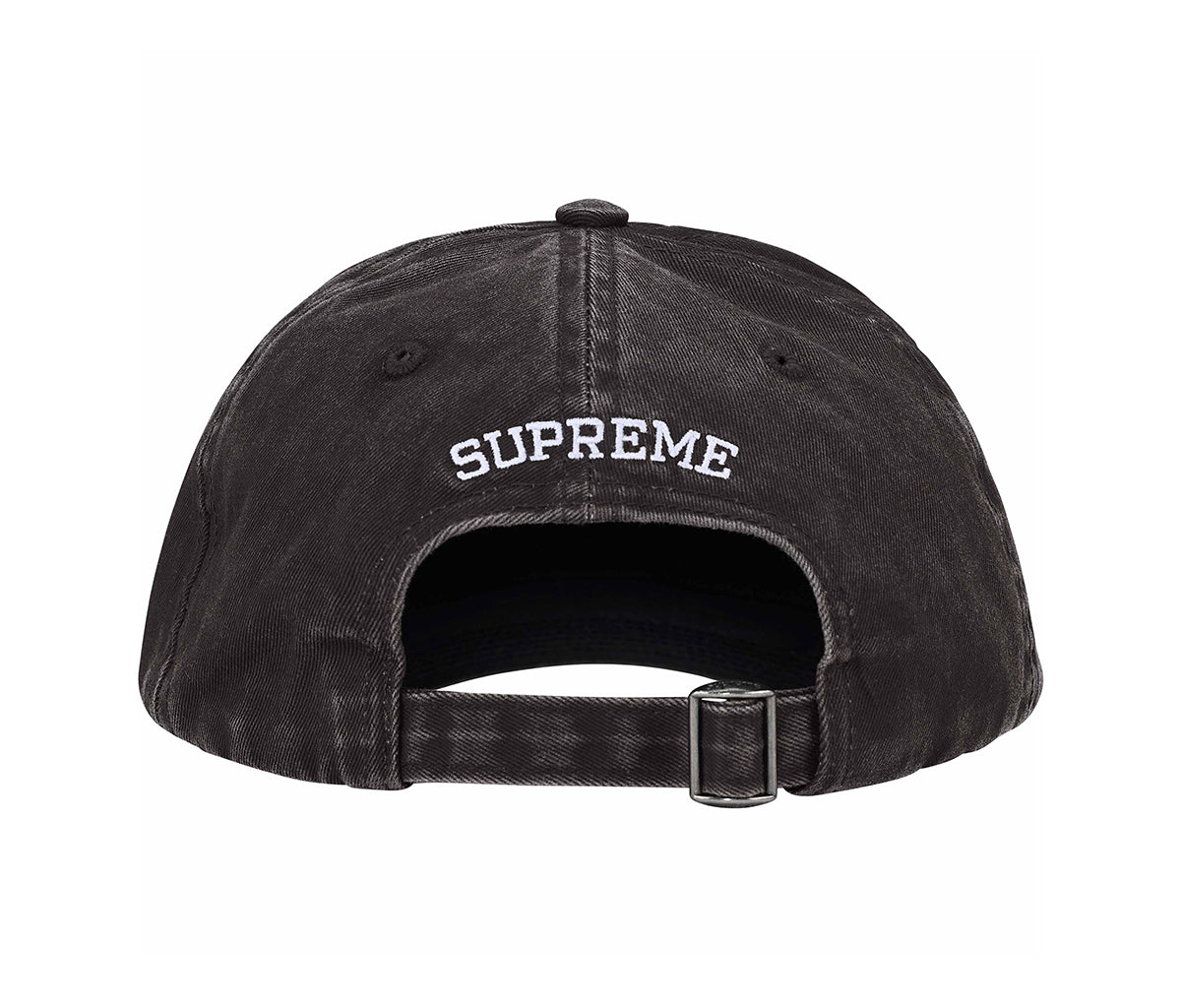 Supreme Pigment Coated S Logo 6-Panel Black – Section Store
