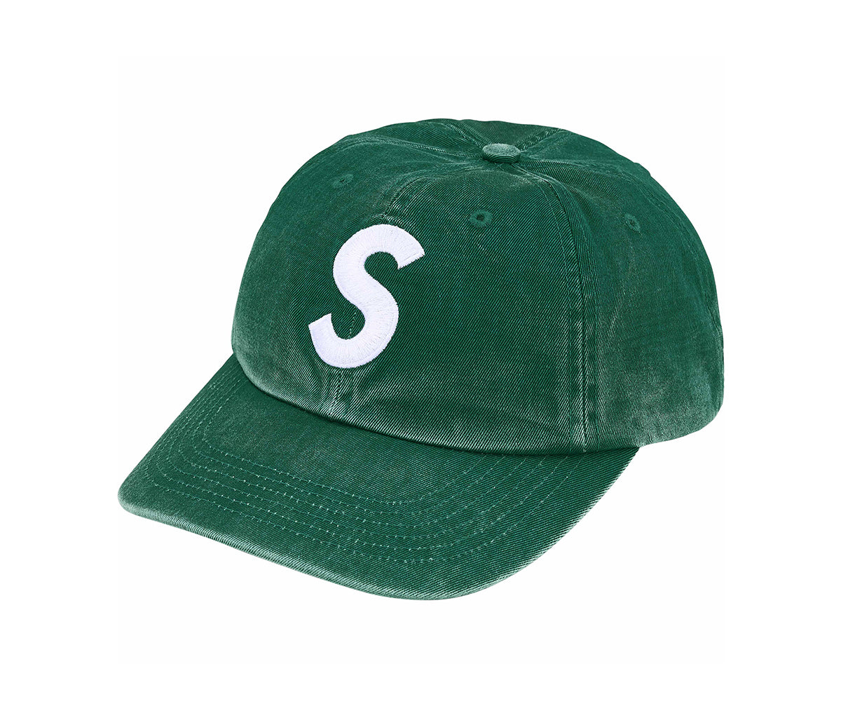 Supreme Pigment Coated S Logo 6-Panel Green – Section Store