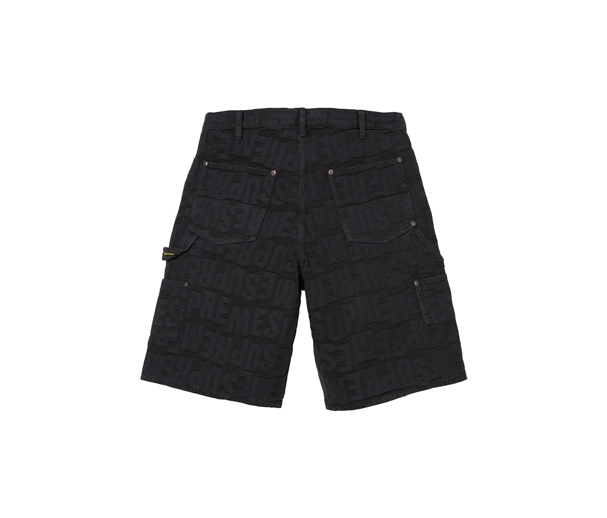 Supreme Repeat Jacquard Double Knee Denim Short Black – Section Store