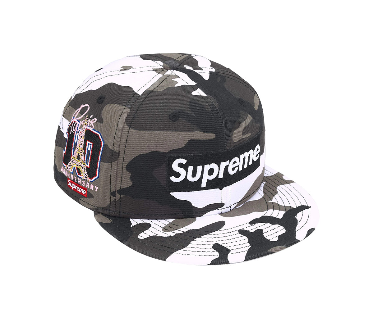 Supreme Shop Box Logo New Era 59Fifty Fitted Hat Snow Camo