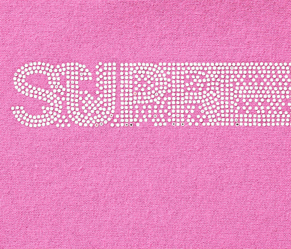 Supreme Swarovski Motion Logo Hooded Sweatshirt Pink – Section Store
