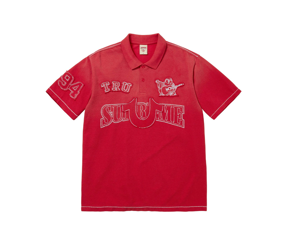 Supreme True Religion Applique Polo Red – Section Store
