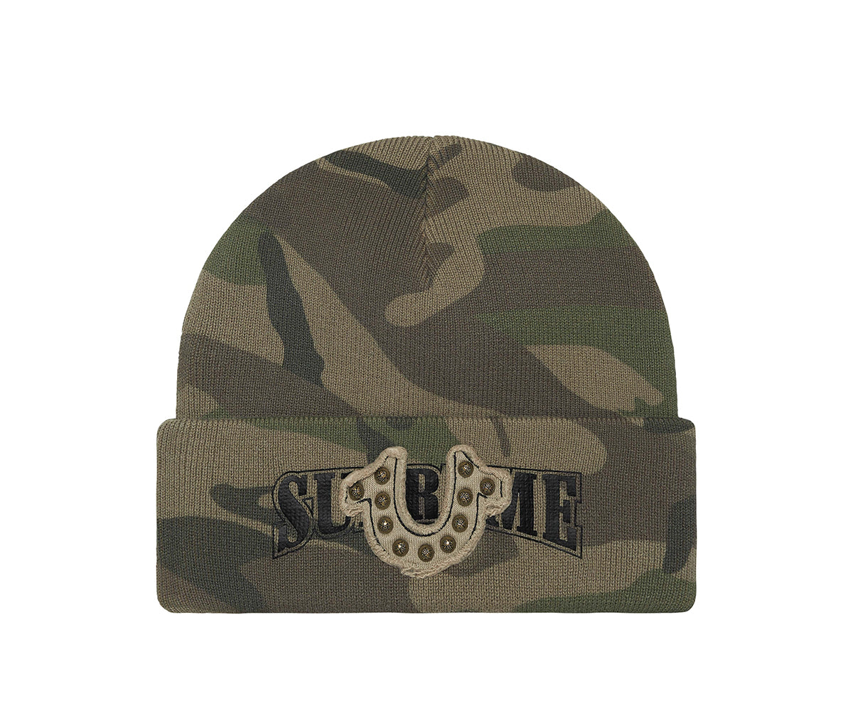 Supreme True Religion Beanie (FW25) Woodland Camo – Section Store