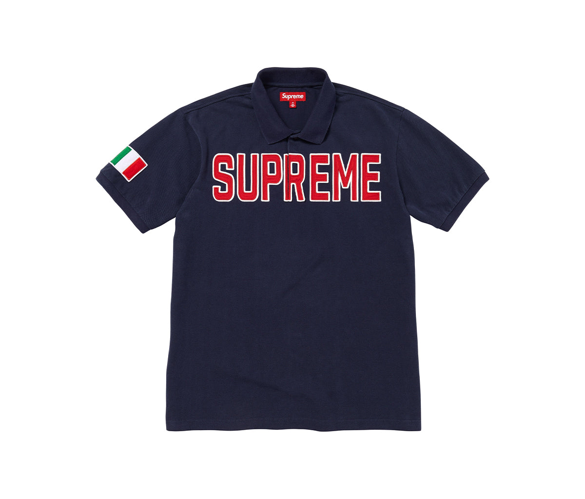 【L】Supreme Twill Appliqué Polo Supreme Twill Applique Polo Navy – Section Store