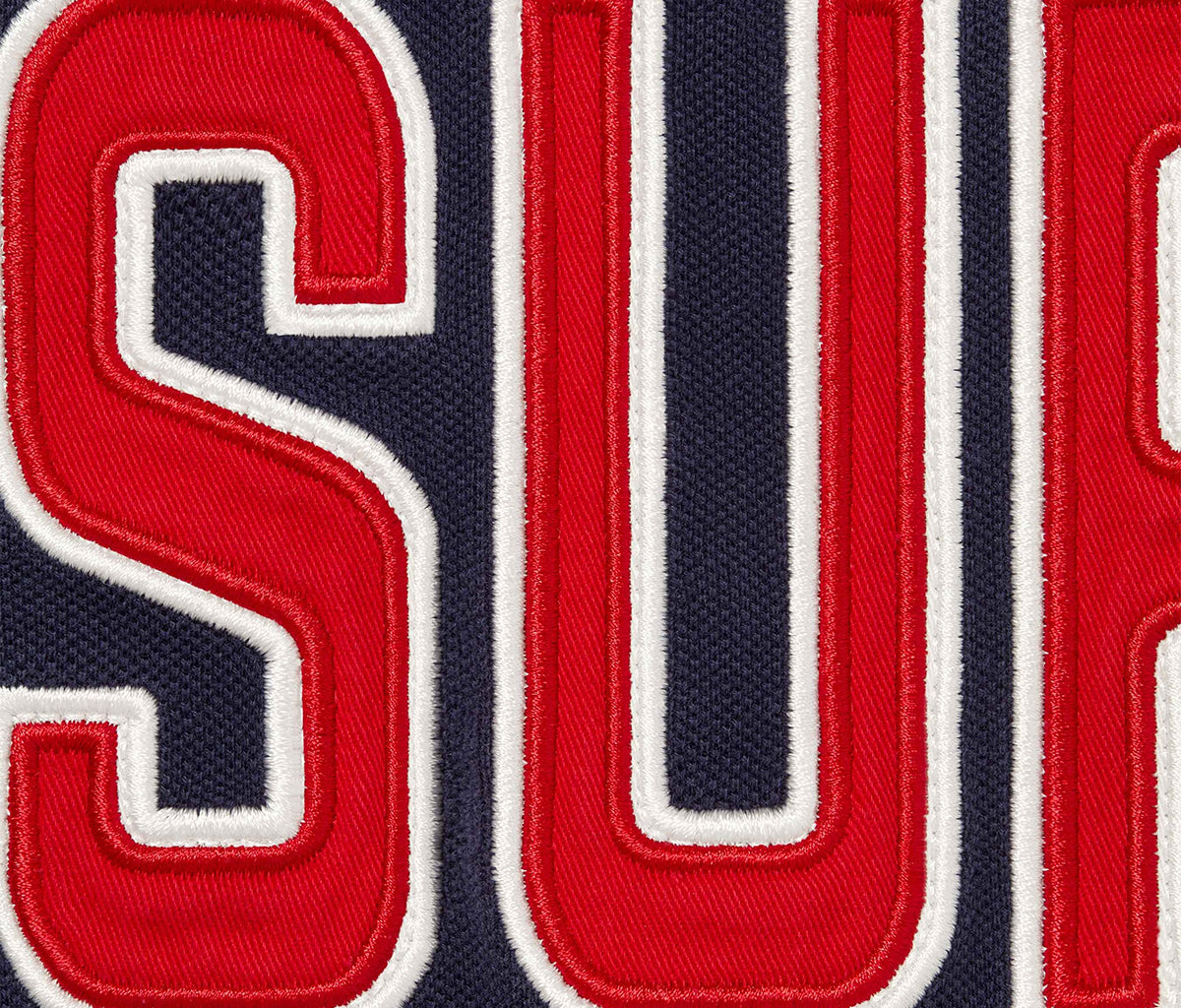 Supreme Twill Appliqué Polo Navy – Section Store