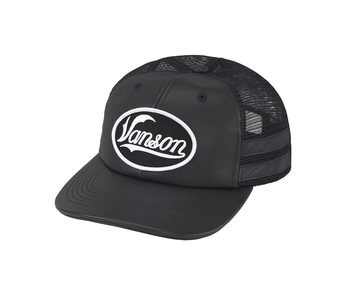 Supreme Vanson Leathers Mesh Back 6-Panel Black – Section Store Supreme Vanson Leathers Mesh Back 6-Panel Black – Section Store