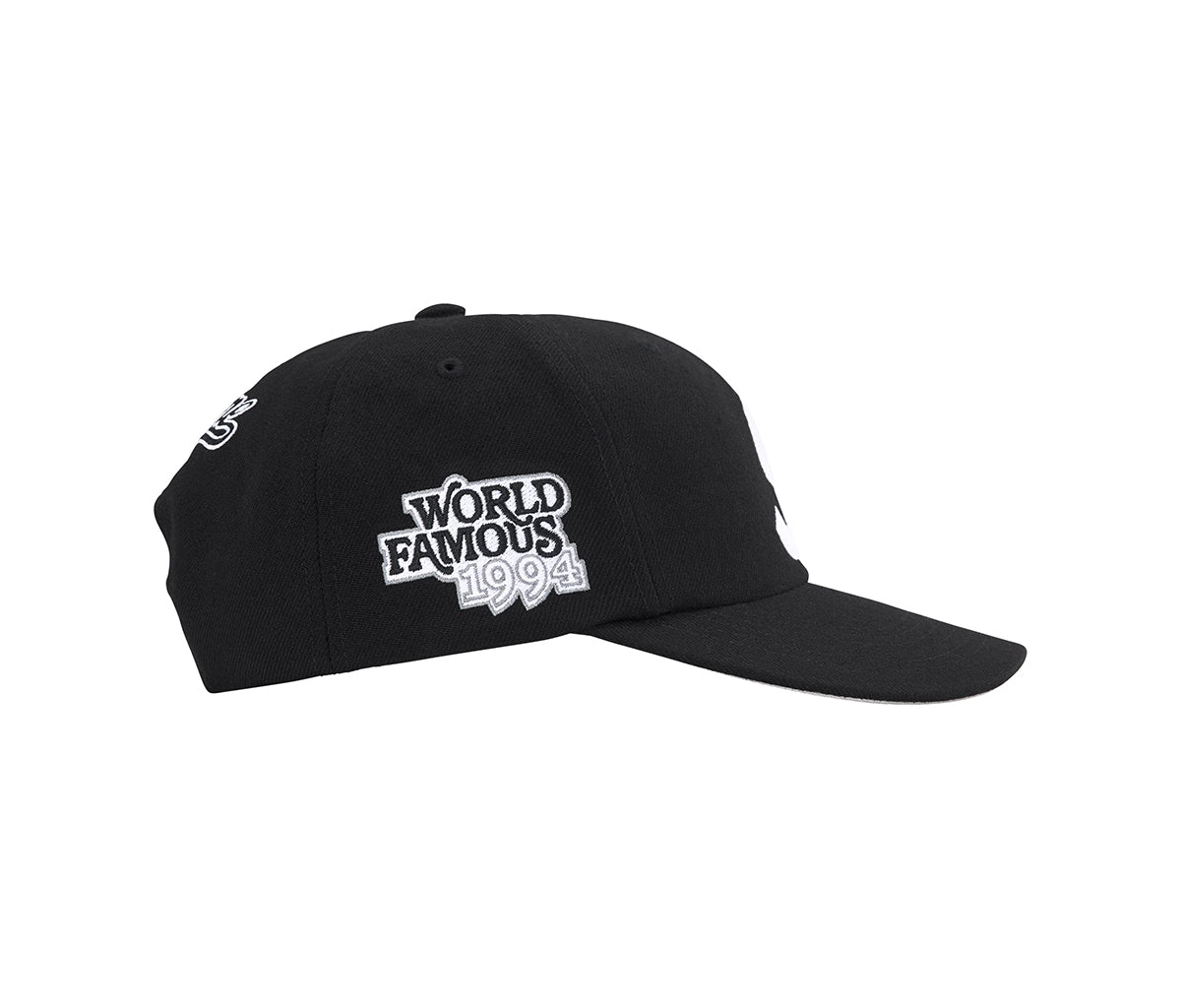 Supreme World Famous S Logo 6-Panel Black – Section Store