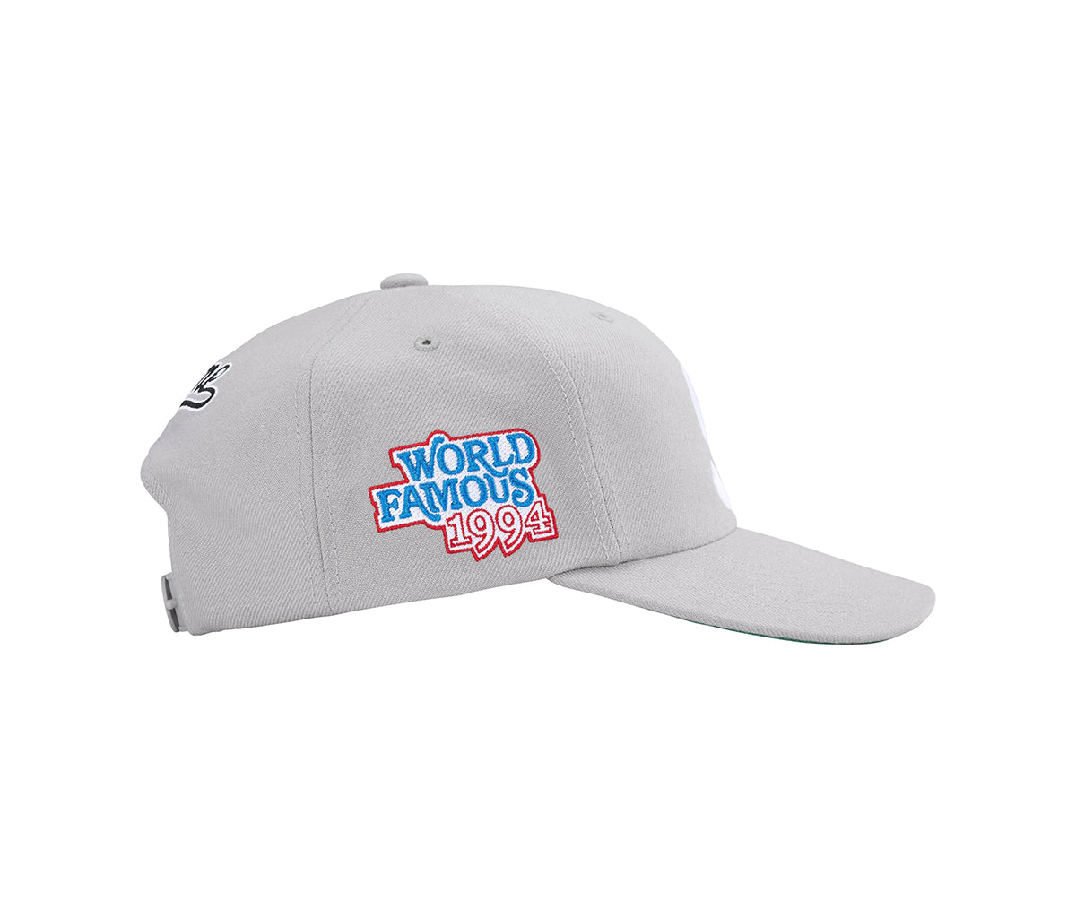 Supreme World Famous S Logo 6-Panel Grey – Section Store